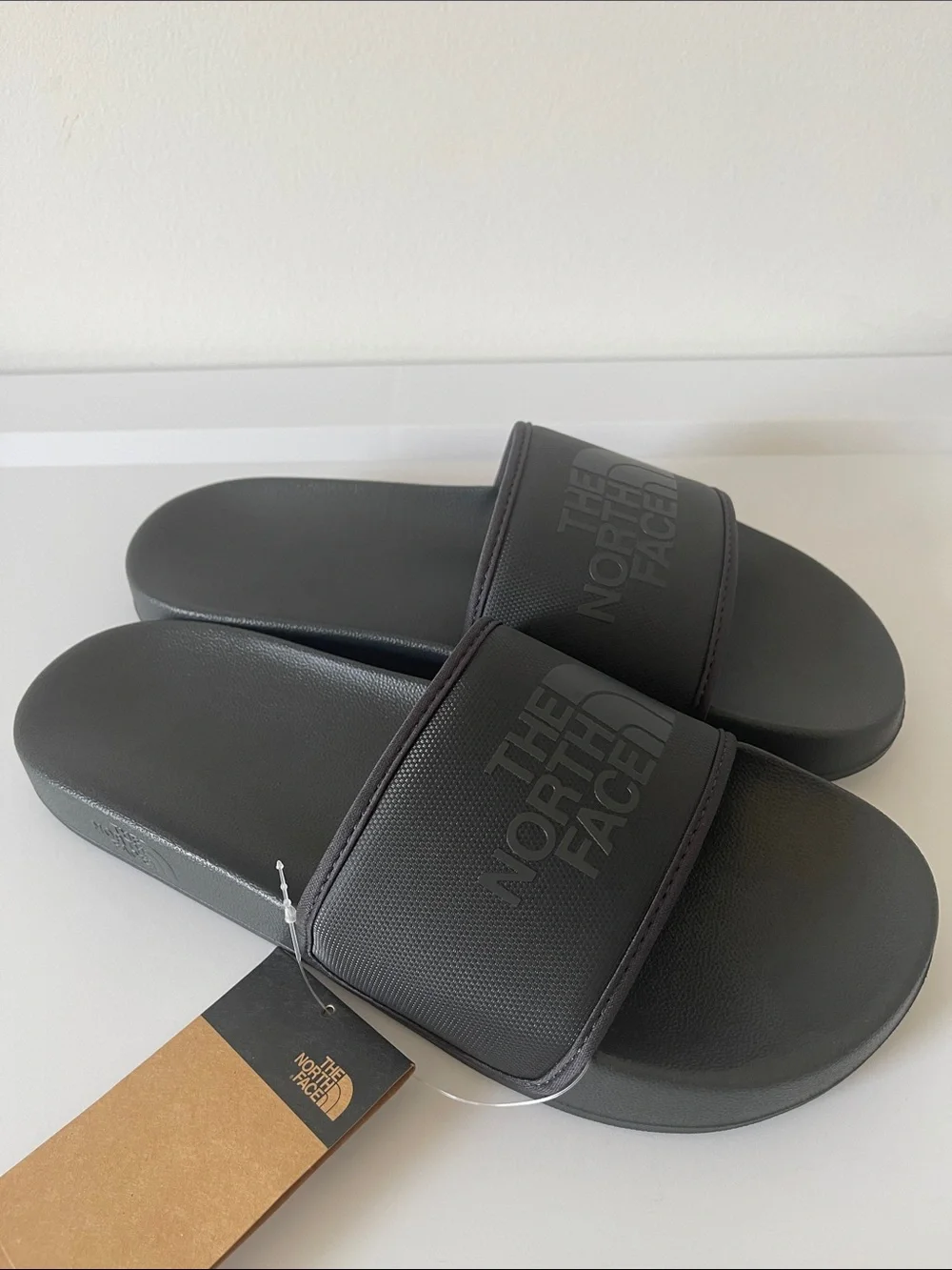 The North Face Men's Slide Sandals with Embossed Logo